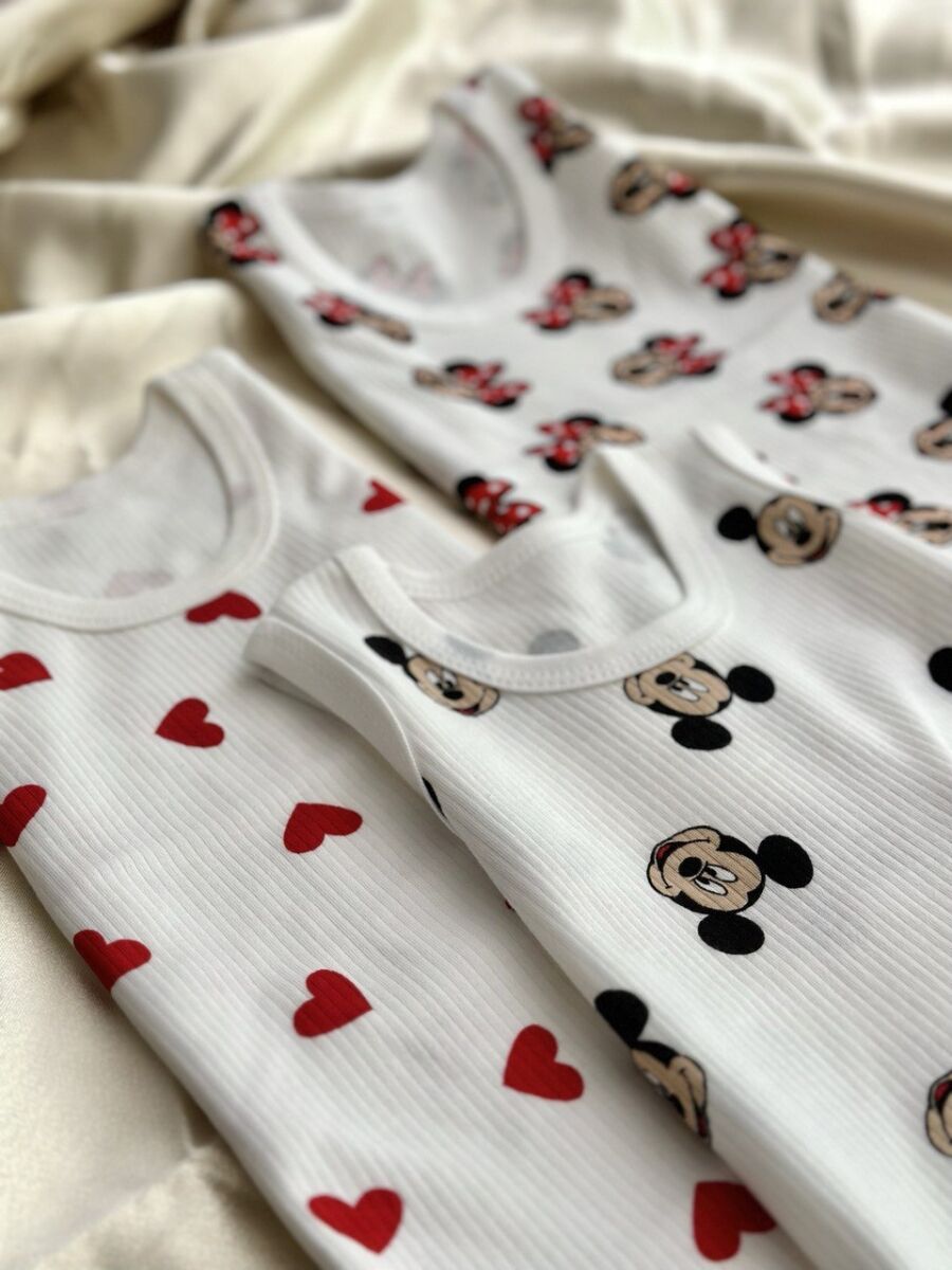 BEBEK KALP MİNNİE MİCKEY 3LÜ ÇITÇITLI BADİ ZIBIN