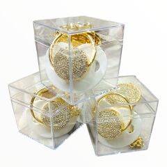 BEBEK KRİSTAL TAŞLI GOLD ZİNCİR DETAYLI EMZİK