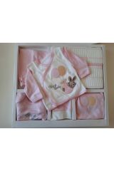 Tavşanlı Balonlu Kız Pembe Hastane Çıkışı-zıbın Seti