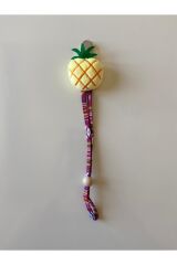 Bebek Çok Renkli Ananas Figürlü Emzik Tutucu