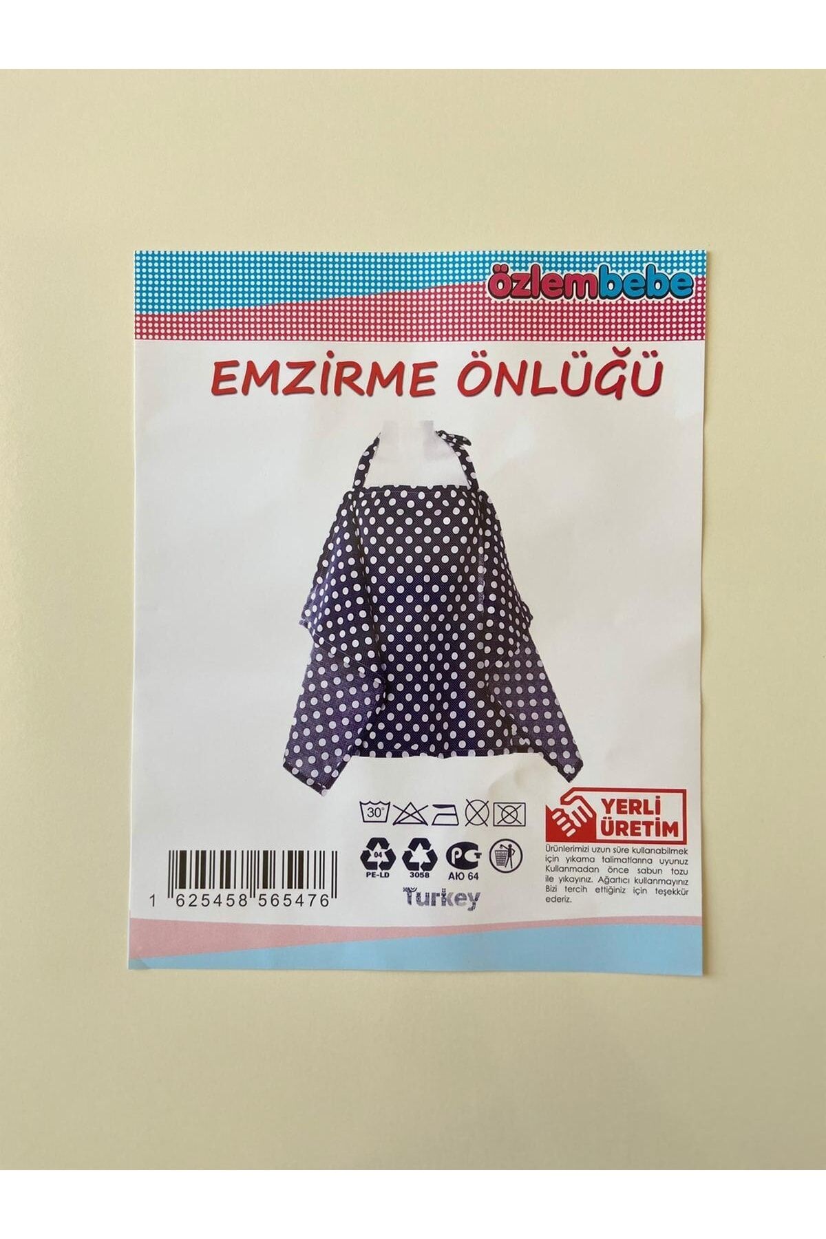 Emzirme Örtüsü Önlüğü Unisex Mavi Yıldızlı
