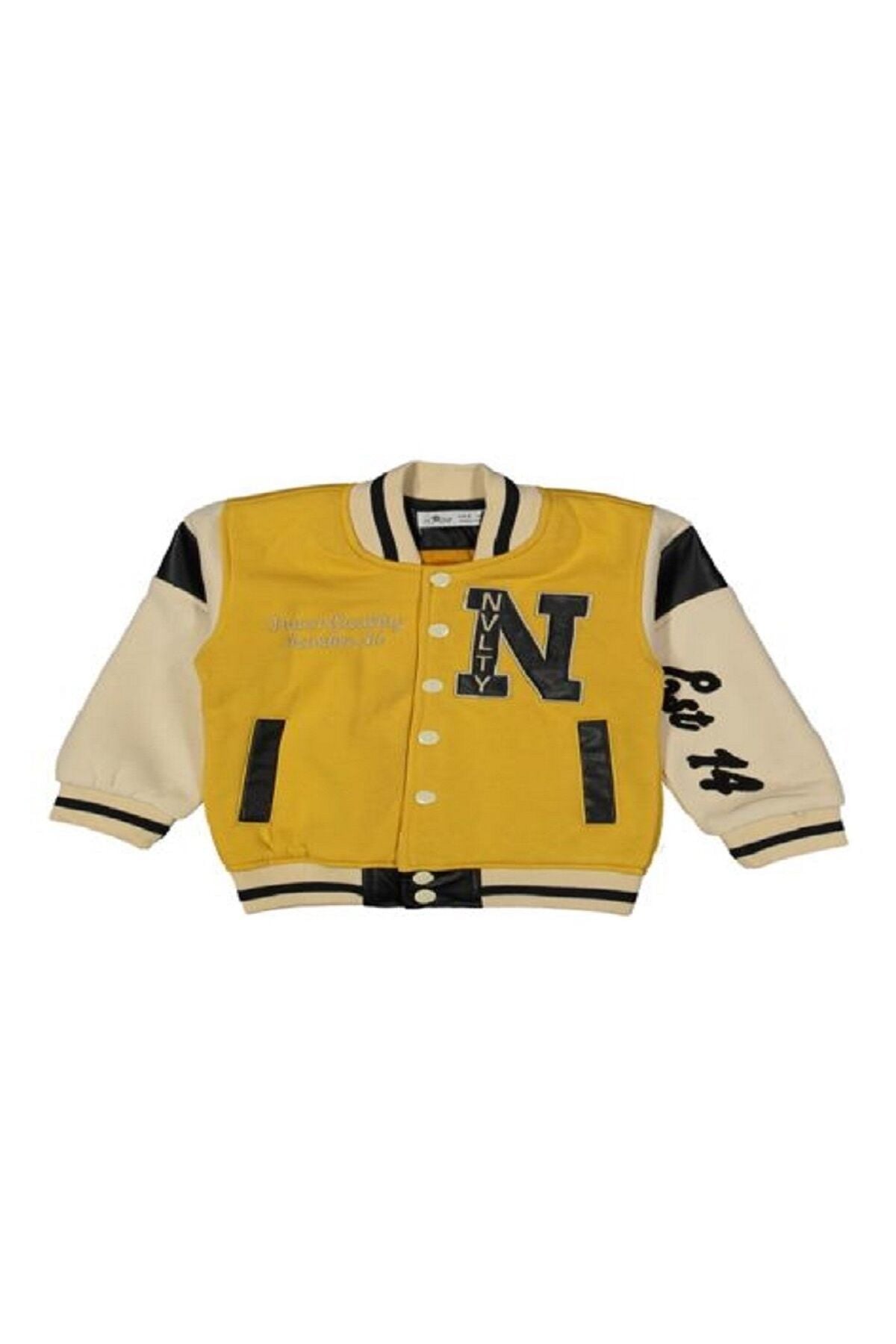 UNİSEX KIZ ERKEK KOLEJ CEKET ÇITÇIT DÜĞMELİ Sari-Karişik - 10 Yaş